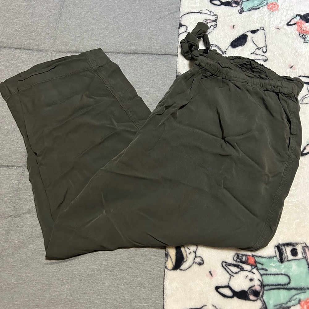 Army Green Paperbag Pants